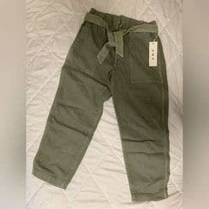 Amo pants paper-bag waist